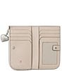 kate spade new york Devin Small 'I Love You' Embossed Script Slim Bifold Wallet, Color:Cream Multi - Image 3