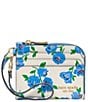 kate spade new york Devin Springtime Blooms Coin Card Case Wristlet, Color:Cream Multi - Image 1