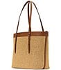 kate spade new york Do It All Large Contrast Trim Straw Tote Bag, Color:Cavern Clay Multi - Image 4