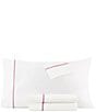 kate spade new york Dot Embroidered 300-Thread Count All-Season 4-Piece Sheet Set, Color:White/Pink - Image 2