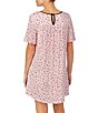 Color:Pink Dot - Image 2 - Dot Print Jersey Knit Nightgown