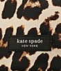 kate spade new york Downtown Leopard Baseball Cap, Color:Natural - Image 4