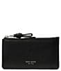 kate spade new york East West Leather Zip Card Case, Color:Black - Image 1
