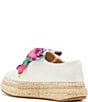 Color:Fresh White - Image 3 - Eastwell Orchid Bloom Canvas Espadrille Platform Sneakers