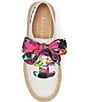 Color:Fresh White - Image 4 - Eastwell Orchid Bloom Canvas Espadrille Platform Sneakers