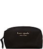 Color:Black - Image 1 - Everything Puffy The Little Better Nylon Medium Cosmetic Case