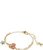 Color:Multi/Gold - Image 1 - Fleurette Crystal Line Bracelet