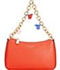 Color:Red Berry - Image 1 - Floral Charms Small Convertible Crossbody Bag