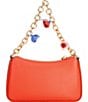 Color:Red Berry - Image 2 - Floral Charms Small Convertible Crossbody Bag