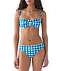 kate spade new york Gingham Ruched Underwire Bra Swim Top - Image 3