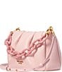 Color:Pink Dune - Image 6 - Gold Hardware Souffle Crossbody Bag