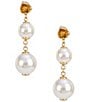 kate spade new york Golden Bloom Linear Earrings - Image 1