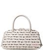 kate spade new york Grace 'I Love You' Embossed Script Leather Mini Satchel Bag, Color:Cream Multi - Image 1