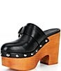 kate spade new york Halo Leather Studded Platform Block Heel Clogs - Image 4
