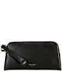 kate spade new york Halo Medium Fine Grain Leather Wristlet, Color:Black - Image 1