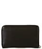 kate spade new york Halo Medium Fine Grain Leather Zip Around Wallet, Color:Black - Image 2