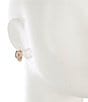 kate spade new york Hint of Shimmer Stacked Huggie Hoop Earrings, Color:Pink Multi - Image 2