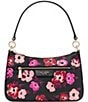 kate spade new york Hudson Fall Poppies Convertible Crossbody Bag, Color:Black Multi - Image 1