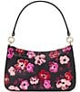 kate spade new york Hudson Fall Poppies Convertible Crossbody Bag, Color:Black Multi - Image 2