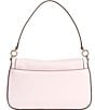 Color:Shimmer Pink - Image 2 - Hudson Flap Shoulder Bag