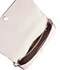 Color:Shimmer Pink - Image 3 - Hudson Flap Shoulder Bag