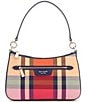 kate spade new york Hudson Grand Plaid Convertible Crossbody Bag, Color:Pink Multi - Image 1