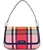 kate spade new york Hudson Grand Plaid Flap Shoulder Bag, Color:Pink Multi - Image 1