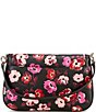 kate spade new york Hudson Poppies Flap Shoulder Bag, Color:Black Multi. - Image 2