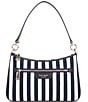 kate spade new york Hudson Parisian Navy Striped Convertible Crossbody Bag, Color:Parisian Navy Multi - Image 1