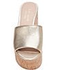 Color:Pale Gold - Image 4 - Ibiza Leather Platform Sandals