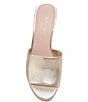 Color:Pale Gold - Image 5 - Ibiza Leather Platform Sandals