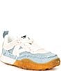 kate spade new york K As In Kate Denim Fray Lace Up Runner Sneakers, Color:Light Denim/Cream Multi - Image 1