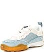 kate spade new york K As In Kate Denim Fray Lace Up Runner Sneakers, Color:Light Denim/Cream Multi - Image 4