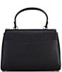 Color:Black - Image 2 - Katy Medium Top Handle Textured Satchel Crossbody Bag