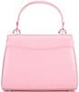 Color:Mandavilla - Image 2 - Katy Shiny Small Top Handle Crossbody Bag