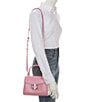 Color:Mandavilla - Image 4 - Katy Shiny Small Top Handle Crossbody Bag