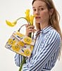 Color:Cream Multi - Image 5 - Katy Sunshine Floral Small Top Handle Satchel Bag
