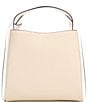 Color:Mountain Pass - Image 2 - Knott Colorblock Medium Pebbled Leather Crossbody Tote Bag