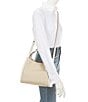 Color:Mountain Pass - Image 4 - Knott Colorblock Medium Pebbled Leather Crossbody Tote Bag