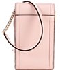 Color:Mochi Pink - Image 2 - Knott Leather Phone Crossbody Bag