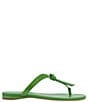 Color:Kate Spade Green - Image 2 - Knott Leather Thong Sandals