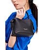 Color:Black - Image 5 - Knott Mini Crossbody Tote Bag