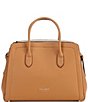 Color:Bungalow - Image 1 - Knott Pebble Leather Large Satchel Bag