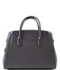 Color:Black - Image 2 - Knott Pebble Leather Large Satchel Bag