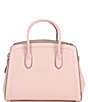 Color:Mochi Pink - Image 2 - Knott Medium Pebble Leather Satchel Bag