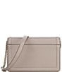 Color:Warm Taupe - Image 2 - Knott Pebbled Leather Flap Crossbody Bag
