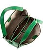 Color:Watercress - Image 3 - Knott Pebbled Leather Medium Crossbody Hobo Bag