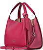 Color:Renaissance Rose Multi - Image 3 - Knott Pebbled Leather Medium Crossbody Bag