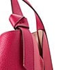 Color:Renaissance Rose Multi - Image 4 - Knott Pebbled Leather Medium Crossbody Bag