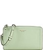 Color:Beach Glass - Image 1 - Knott Pebbled Leather Small Crossbody Bag